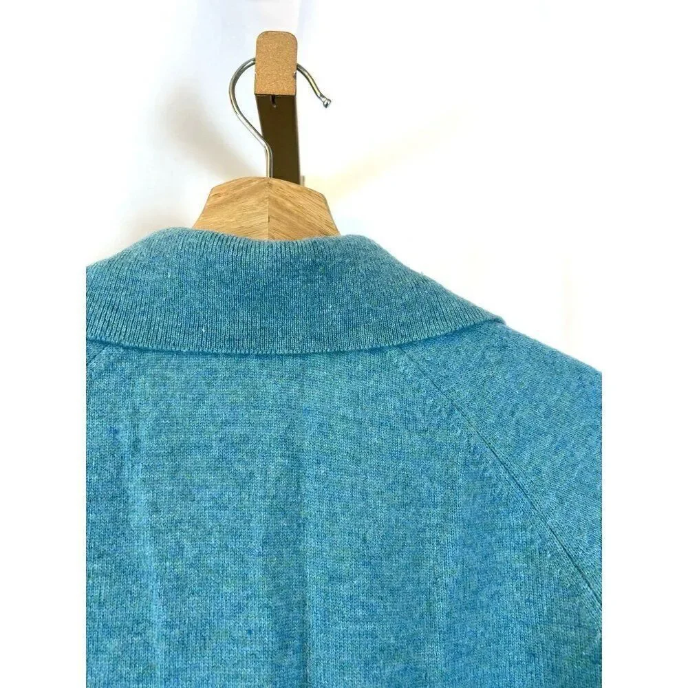 Vintage 100% Lambswool Collared Cardigan Sweater Edinburg Woolen Mill No Sz EUC - Picture 6 of 9